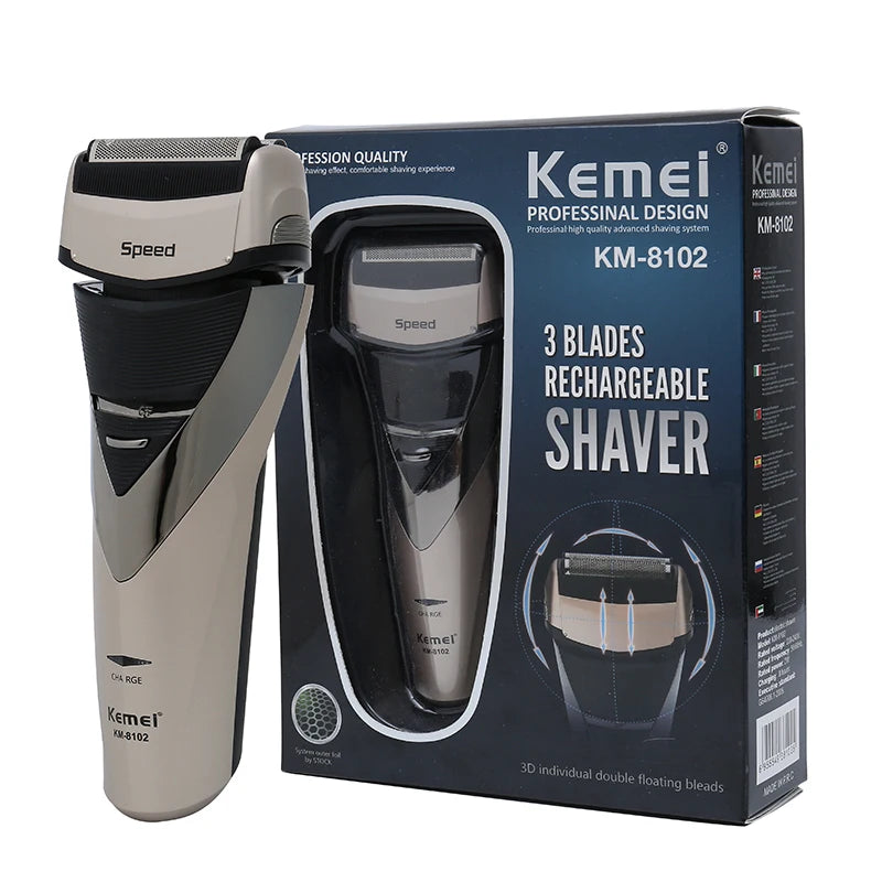 Kemei Men's Professional Rechargeable Electric Shaver High Quality Multi-Function 3W Power Razor Men's Special KM-8102